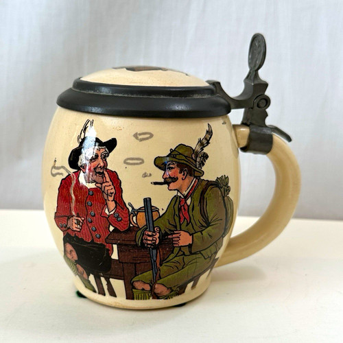 Antique mettlach beer - antique, stein
